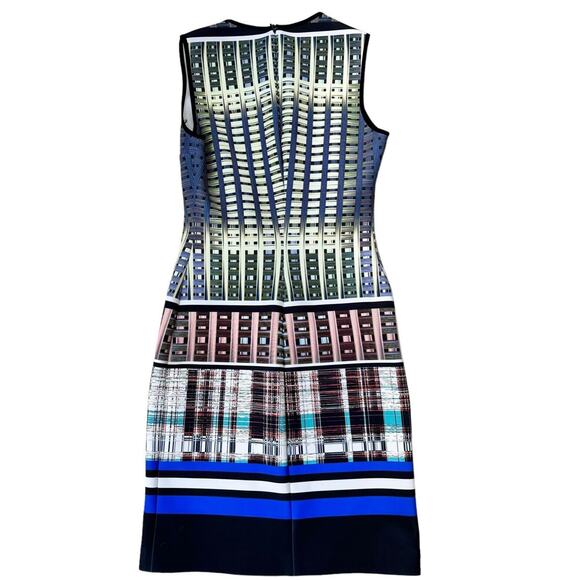 Clover Canyon DONEGAL Graphic Print Sleeveless Multicolor NEOPRENE DRESS Size XS - Picture 3 of 8